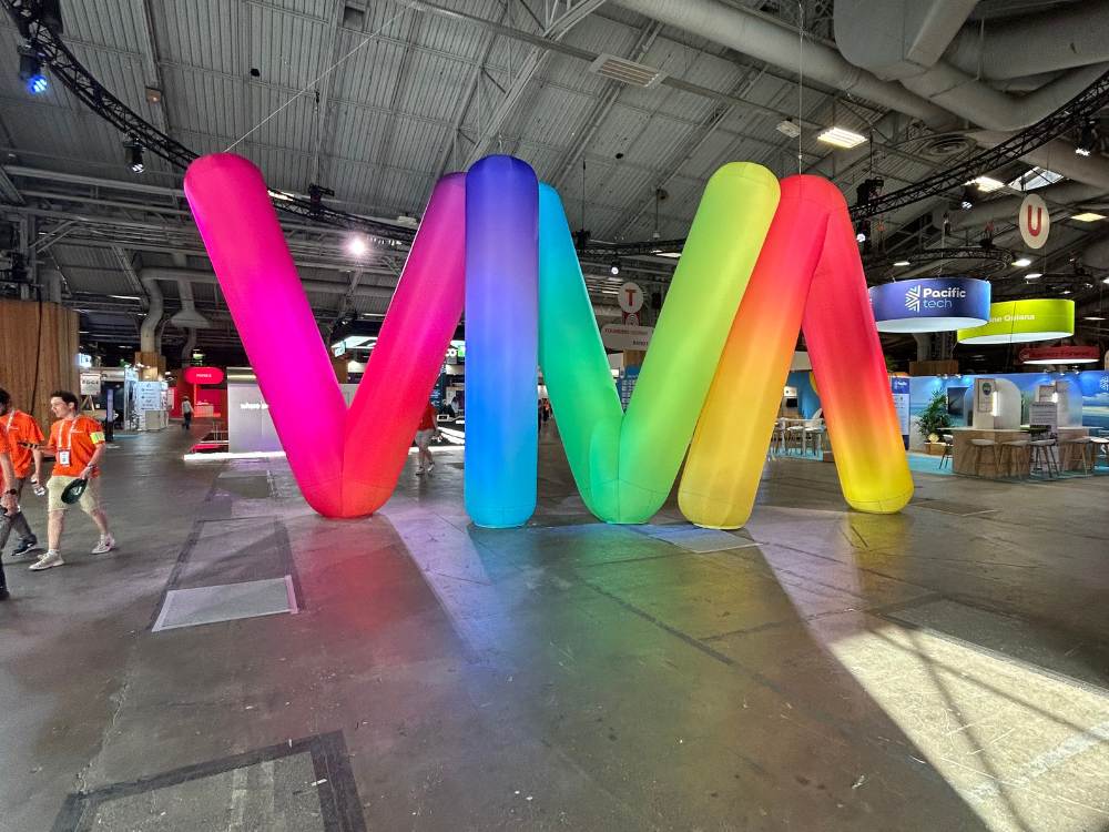 The scale of the VivaTech exhibition halls in Paris