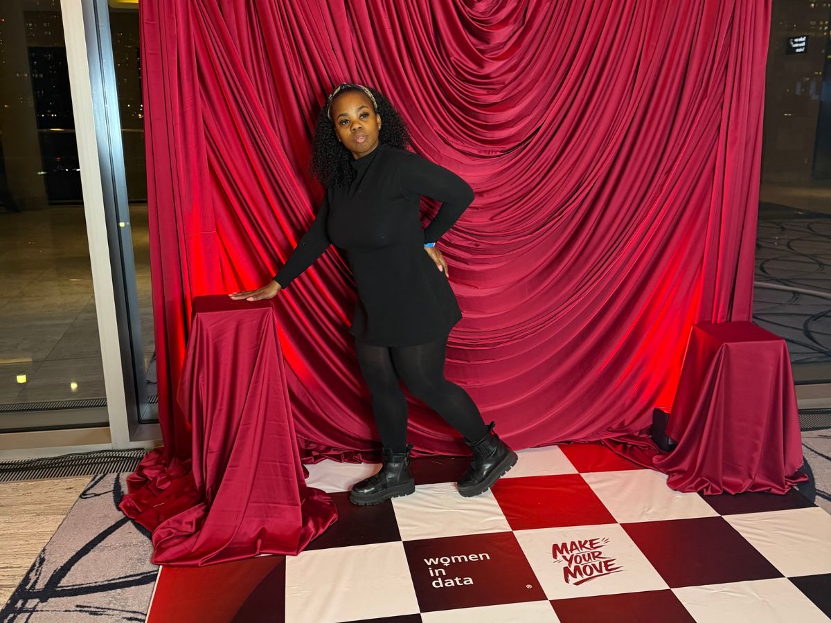 The Women in Data photo activation operating successfully during the awards evening